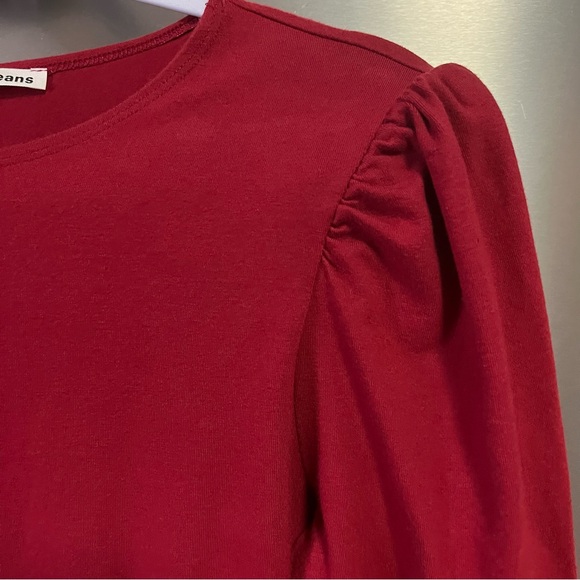 Reformation Red Long Sleeve Dress - Picture 4 of 10